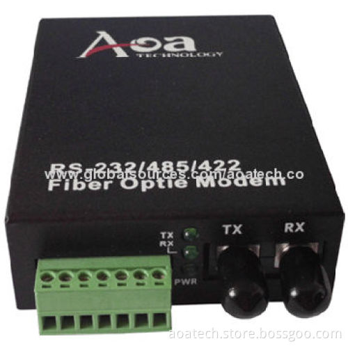 Fiber Modem, Extend the RS-232/RS-485/RS-422 Serial Port Transmission at Long Distance by FiberNew